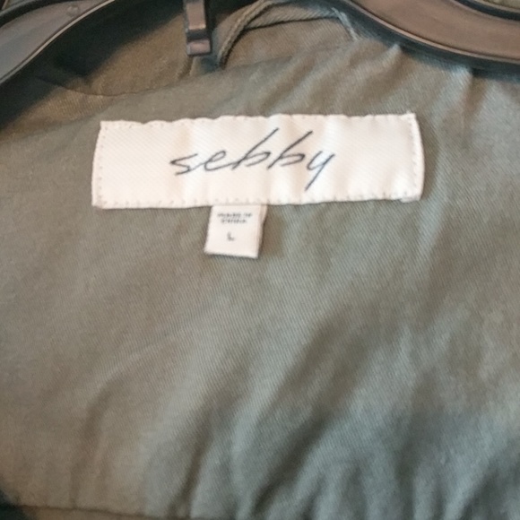 Sebby hooded utility jacket, sage - Picture 3 of 8